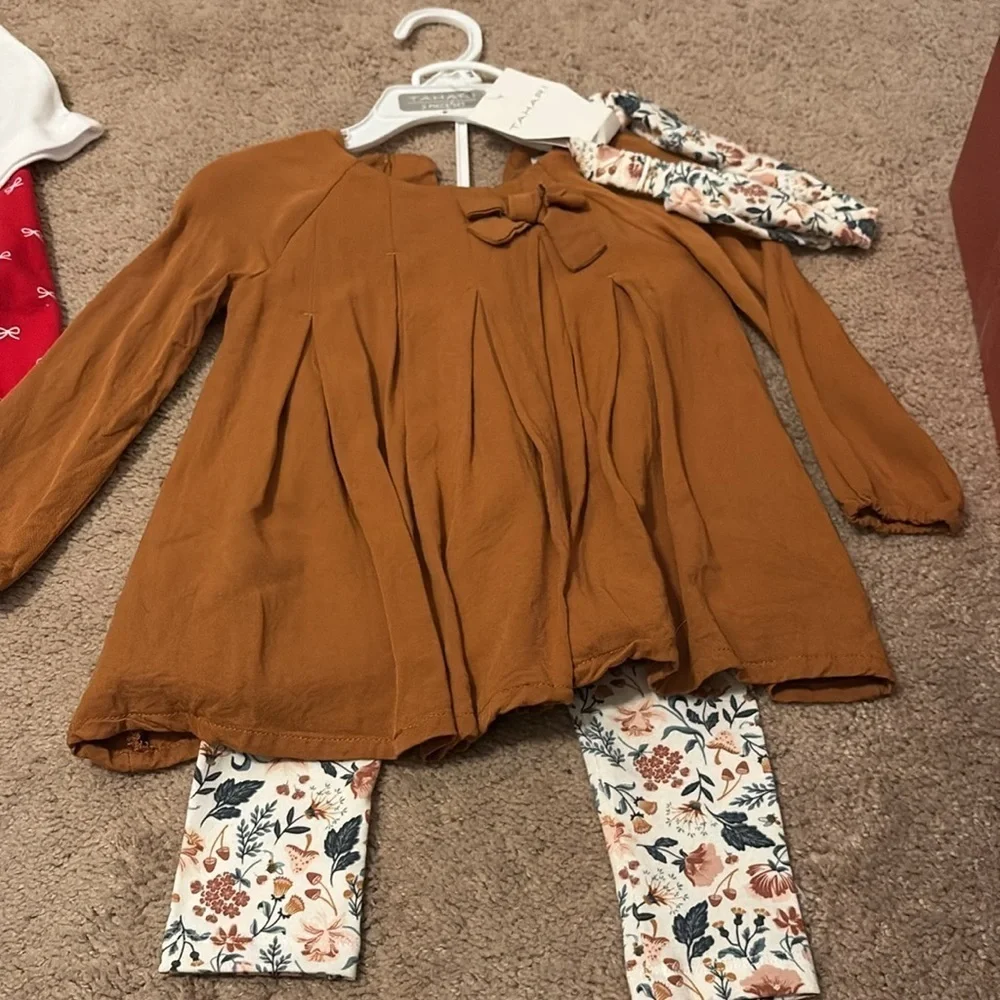 10 Pieces of girls clothing size 18 months Tahari Hudson Carter’s Cat & Jack NWT